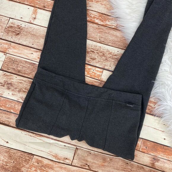 Calvin Klein Womens Power Stretch Seamed Compression Legging Sz MD Charcoal Gray - Picture 4 of 8